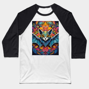 vibrant and colourful bat art design Baseball T-Shirt